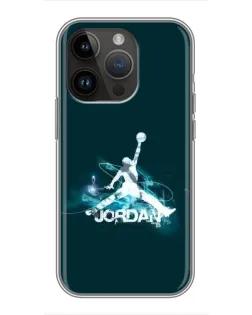 Чохол для iPhone 14 Pro з картинкою «Jordan Blue Fire»