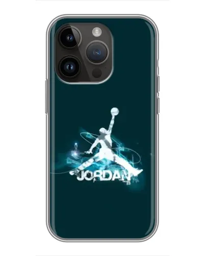 Чохол для iPhone 14 Pro з картинкою «Jordan Blue Fire» Чохол для iPhone 14 Pro з картинкою «Jordan Blue Fire»