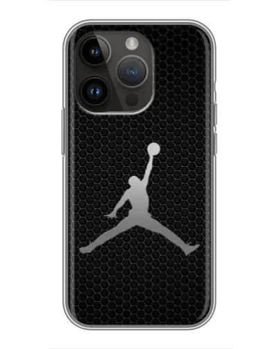 Чохол для iPhone 14 Pro з картинкою «Jordan Dark Carbon» Чохол для iPhone 14 Pro з картинкою «Jordan Dark Carbon»