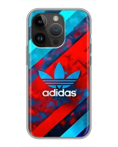 Чехол для iPhone 14 Pro с картинкой «Абстракция Adidas»