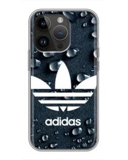 Чохол для iPhone 14 Pro з картинкою «Adidas Trefoil Blue»