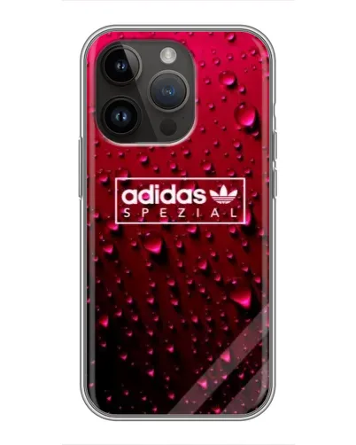 Чехол для iPhone 14 Pro с картинкой «Adidas Gold Marble»