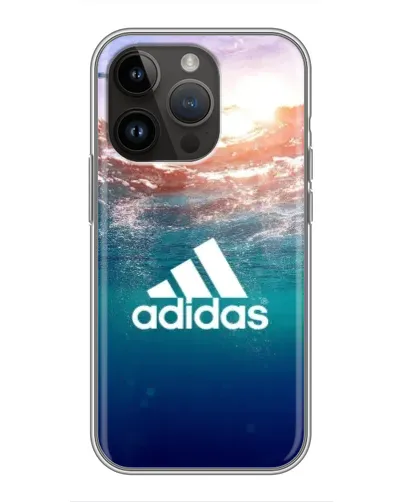Чехол для iPhone 14 Pro с картинкой «Океанская глубина адидас»