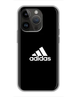 Чехол для iPhone 14 Pro с картинкой «Черная классика Adidas»