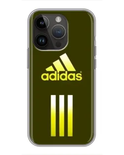Чехол для iPhone 14 Pro с картинкой «Оливковый градиент Adidas»