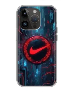 Чохол для iPhone 14 Pro з картинкою «Техногенний стиль Nike»