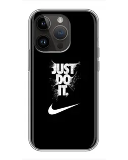 Чохол для iPhone 14 Pro з картинкою «Текстовий принт Nike»