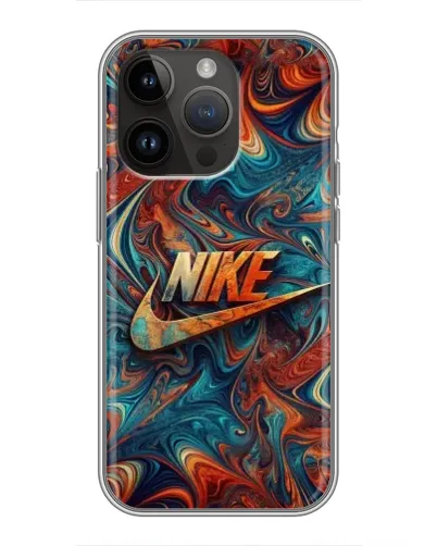 Чохол для iPhone 14 Pro з картинкою «Nike в абстракції»