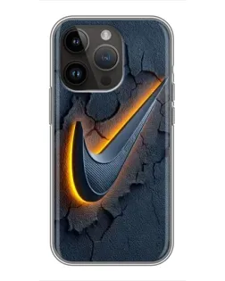 Чохол для iPhone 14 Pro з картинкою «Об'ємний логотип Найк»