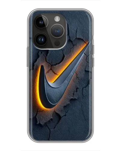 Чохол для iPhone 14 Pro з картинкою «Об'ємний логотип Найк»