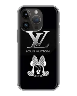 Чехол для iPhone 14 Pro с картинкой «LV и Минни Маус»