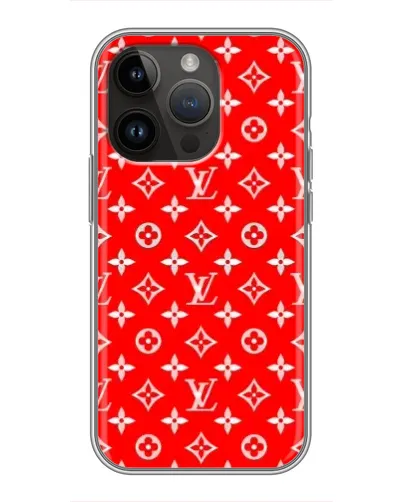 Чехол для iPhone 14 Pro с картинкой «Яркий паттерн LV»