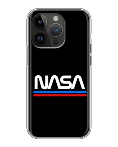 Чохол для iPhone 14 Pro з картинкою «NASA — класика Red Blue»