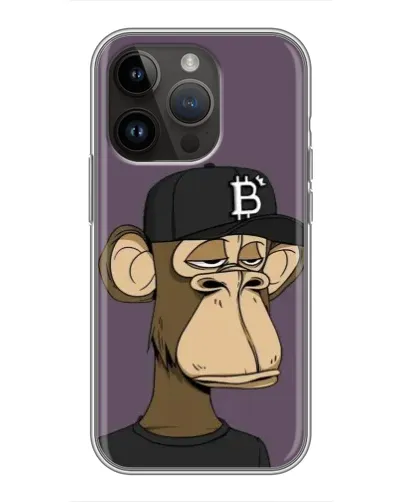 Чохол для iPhone 14 Pro з картинкою «Bored Ape в кепці»