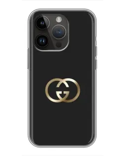 Чохол для iPhone 14 Pro з картинкою «Мінімалізм Gucci»