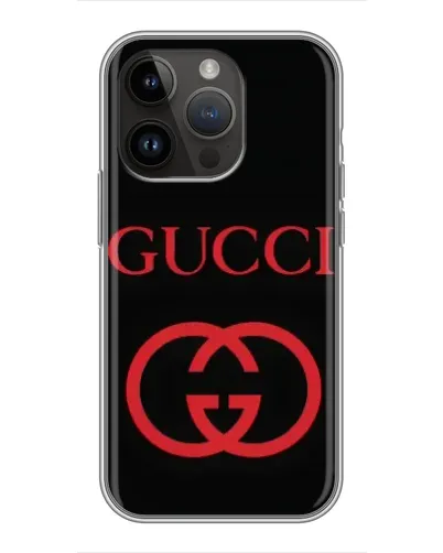 Чохол для iPhone 14 Pro з картинкою «Gucci — червоний логотип» Чохол для iPhone 14 Pro з картинкою «Gucci — червоний логотип»