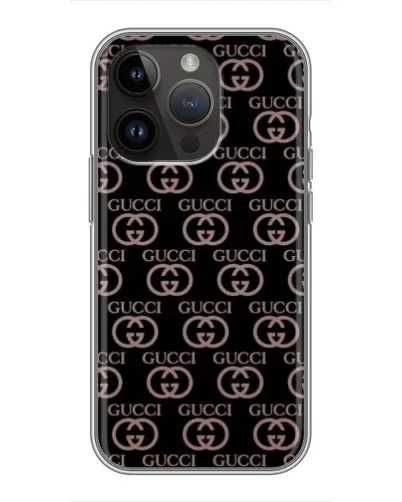 Чохол для iPhone 14 Pro з картинкою «Класична монограма Gucci» Чохол для iPhone 14 Pro з картинкою «Класична монограма Gucci»