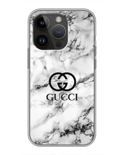 Чохол для iPhone 14 Pro з картинкою «Gucci — мармуровий шик» Чохол для iPhone 14 Pro з картинкою «Gucci — мармуровий шик»