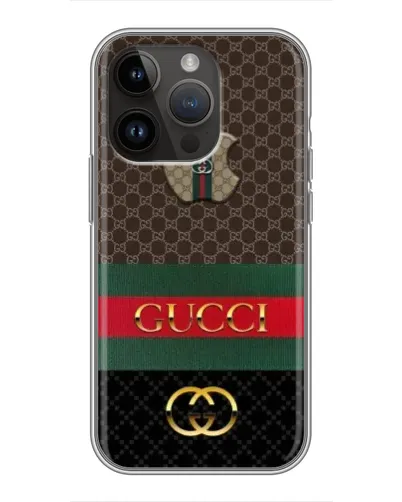 Чохол для iPhone 14 Pro з картинкою «Gucci — брендований десерт» Чохол для iPhone 14 Pro з картинкою «Gucci — брендований десерт»