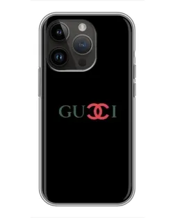Чохол для iPhone 14 Pro з картинкою «Gucci — червоний градієнт»