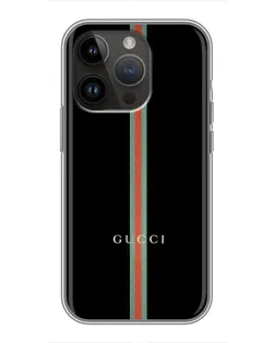 Чохол для iPhone 14 Pro з картинкою «Gucci — строга лінія» Чохол для iPhone 14 Pro з картинкою «Gucci — строга лінія»