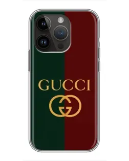 Чохол для iPhone 14 Pro з картинкою «Gucci — темно-зелений градієнт» Чохол для iPhone 14 Pro з картинкою «Gucci — темно-зелений градієнт»