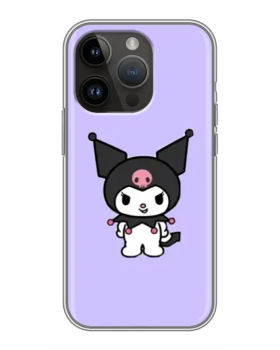 Чохол для iPhone 14 Pro з картинкою «Kuromi — ніжний фіолетовий»