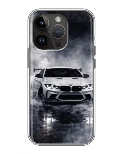 Чохол для iPhone 14 Pro з картинкою «BMW крізь туман»