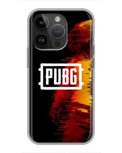 Чохол для iPhone 14 Pro з картинкою «Яскравий логотип PUBG»