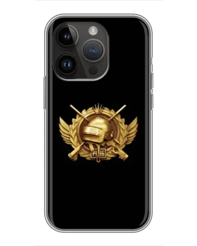 Чохол для iPhone 14 Pro з картинкою «PUBG — помаранчевий градієнт»