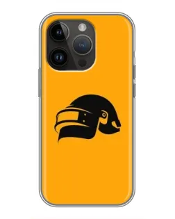 Чохол для iPhone 14 Pro з картинкою «PUBG — золотий шолом»