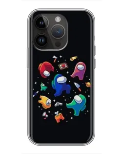 Чохол для iPhone 14 Pro з картинкою «Among Us космос»