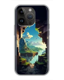 Чехол для iPhone 14 Pro с картинкой «Вид из пещеры»