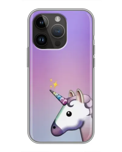 Чохол для iPhone 14 Pro з картинкою «Єдиноріг градієнт»