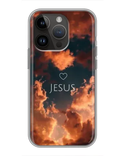 Чохол для iPhone 14 Pro з картинкою «Сяйво Імені Jesus»