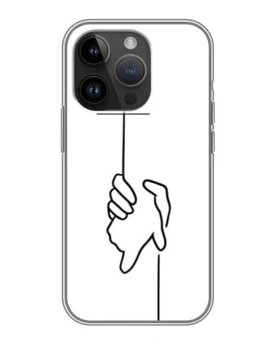 Чохол для iPhone 14 Pro з картинкою «Рука тримає»