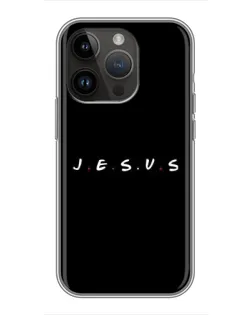 Чохол для iPhone 14 Pro з картинкою «Крапки віри J.E.S.U.S.»