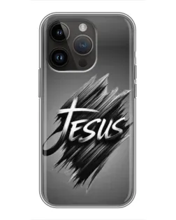 Чохол для iPhone 14 Pro з картинкою «Напис Jesus Graffiti»