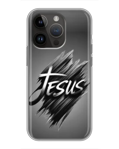 Чохол для iPhone 14 Pro з картинкою «Напис Jesus Graffiti»