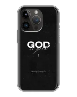 Чохол для iPhone 14 Pro з картинкою «GOD — Бог над усім»