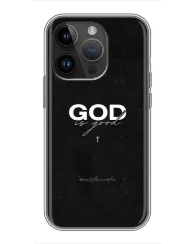 Чохол для iPhone 14 Pro з картинкою «GOD — Бог над усім»