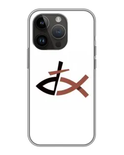 Чохол для iPhone 14 Pro з картинкою «Риба та хрест»