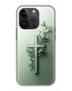 Чохол для iPhone 14 Pro з картинкою «Оливкова гілка»