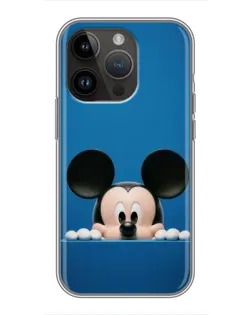 Чохол для iPhone 14 Pro з картинкою «Міккі виглядає» Чохол для iPhone 14 Pro з картинкою «Міккі виглядає»