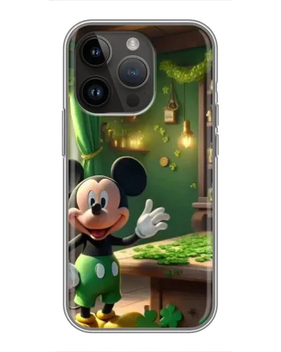 Чохол для iPhone 14 Pro з картинкою «Міккі в майстерні»