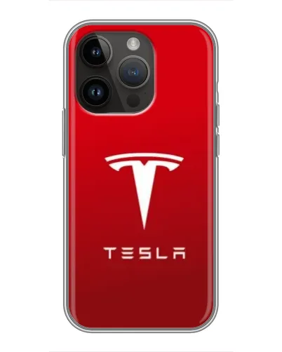 Чохол для iPhone 14 Pro з картинкою «Tesla Red Classic»