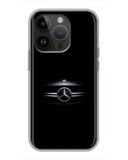 Чохол для iPhone 14 Pro з картинкою «Mercedes — абстрактні лінії»