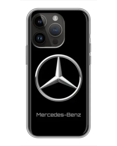 Чохол для iPhone 14 Pro з картинкою «Mercedes Silver Logo»