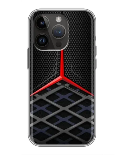 Чохол для iPhone 14 Pro з картинкою «Mercedes Carbon Grid»