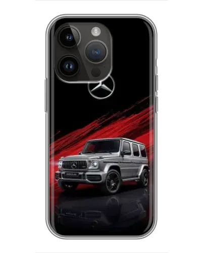 Чохол для iPhone 14 Pro з картинкою «Mercedes G-Class червоний»